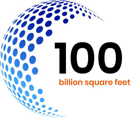 servicing over 100 billion square feet