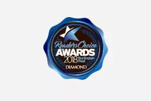 BURLINGTON POST READER'S CHOICE Diamond Award for Best Lawn Care Company 2018