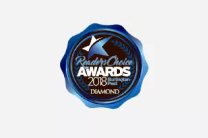 BURLINGTON POST READER’S CHOICE Diamond Award for Best Lawn Care Company 2018