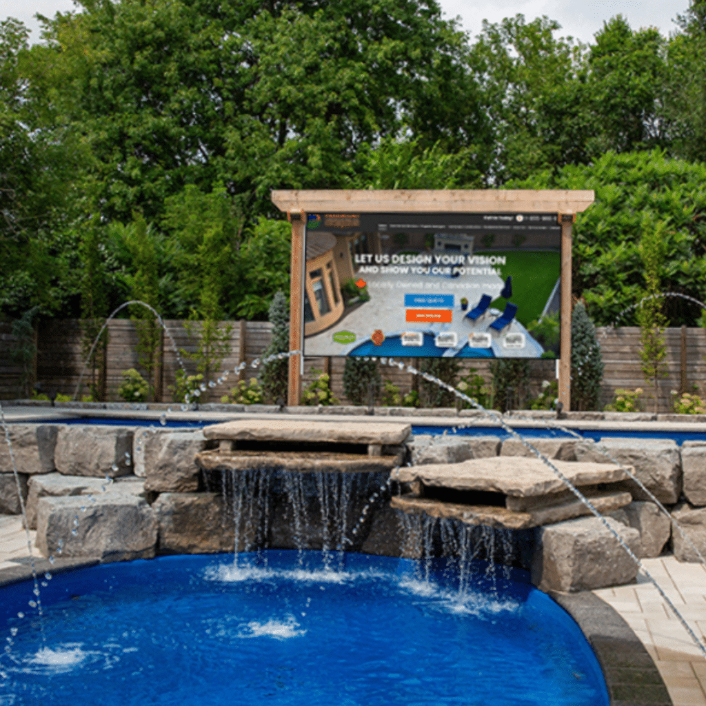 Paramount Landscaping- Products- Pool Waterfall – Contemporary