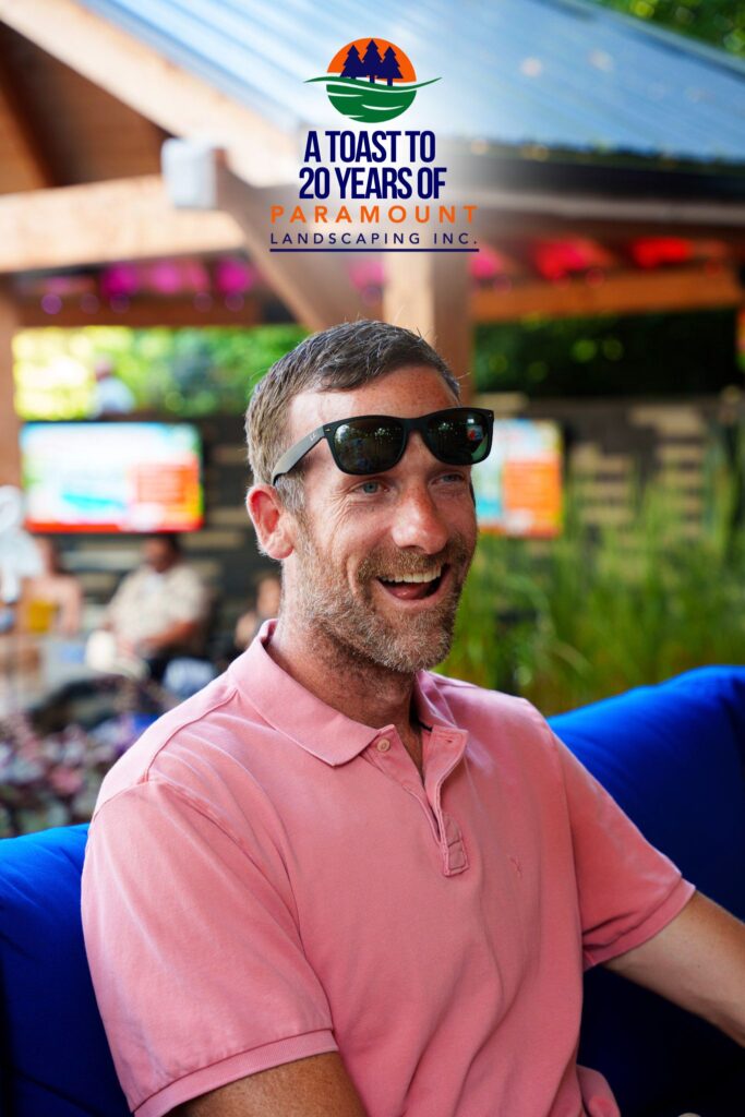 Guest attending Paramount Landscaping’s 20th Anniversary Celebration, pictured in front of the Discovery Lounge.