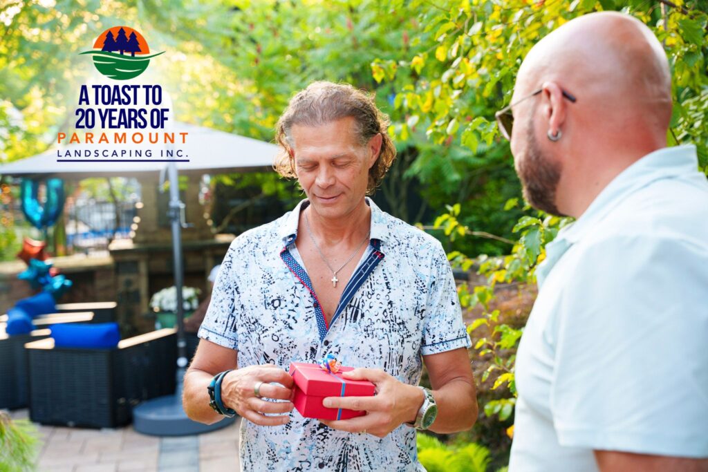 Doug presenting Ivica Jukica with the Home Hero Gift Card giveaway.